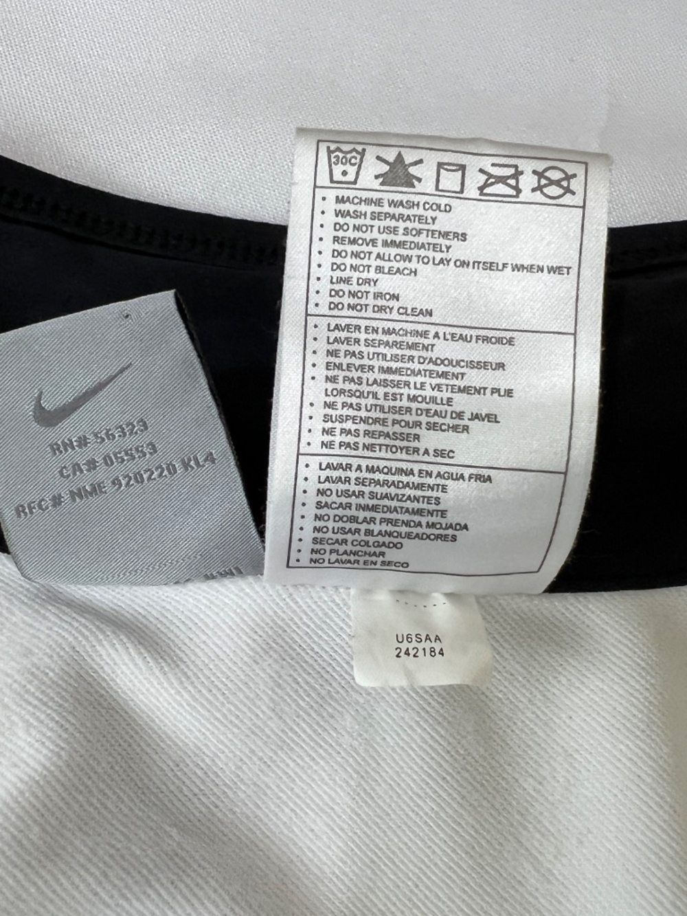 Nike Women’s Jacket & Tank Top Set – Black & White Size M - Picture 11 of 11